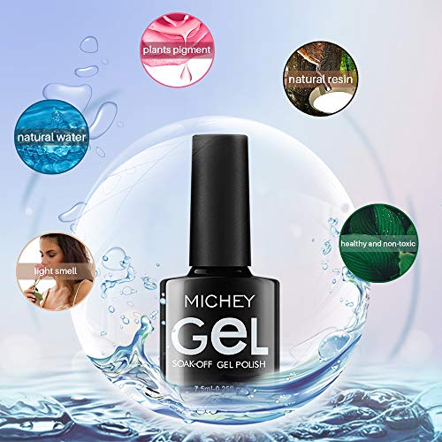 MIYOUNE - Set di smalti gel UV soak off, 4 colori