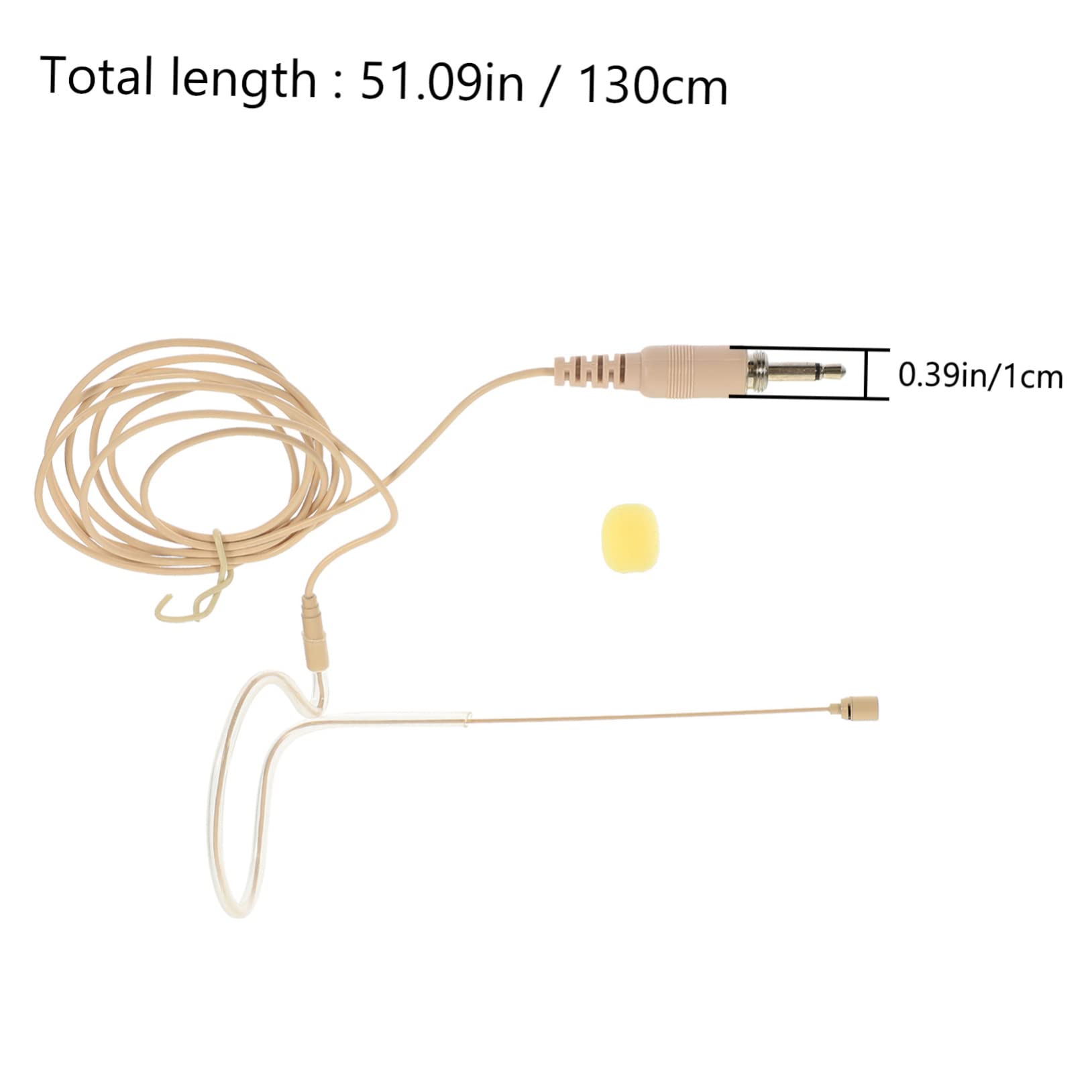 BESPORTBLE Headset Microphone System for Teachers and Performers Ear Hook for Classroom and Live Events Lightweight Design Compatible with Devices