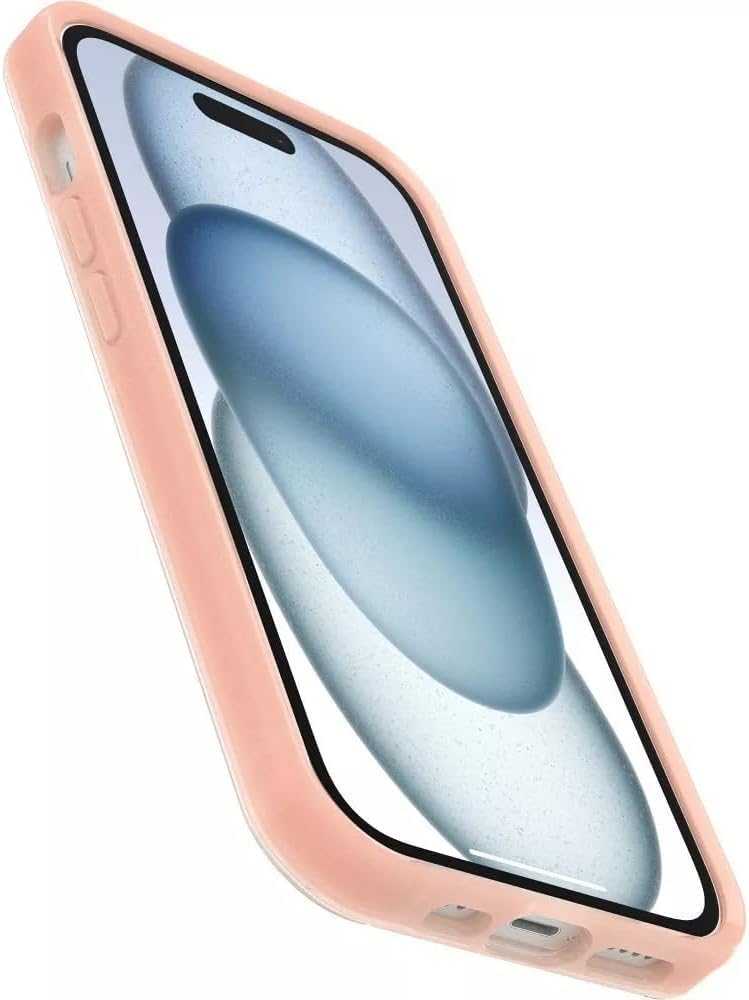 OtterBox iPhone 16e, 15, 14, 13 Symmetry Series Case - Clear/Peachy Bloom, Snaps to MagSafe, Ultra-Sleek, Raised Edges Protect Camera & Screen - Image 7