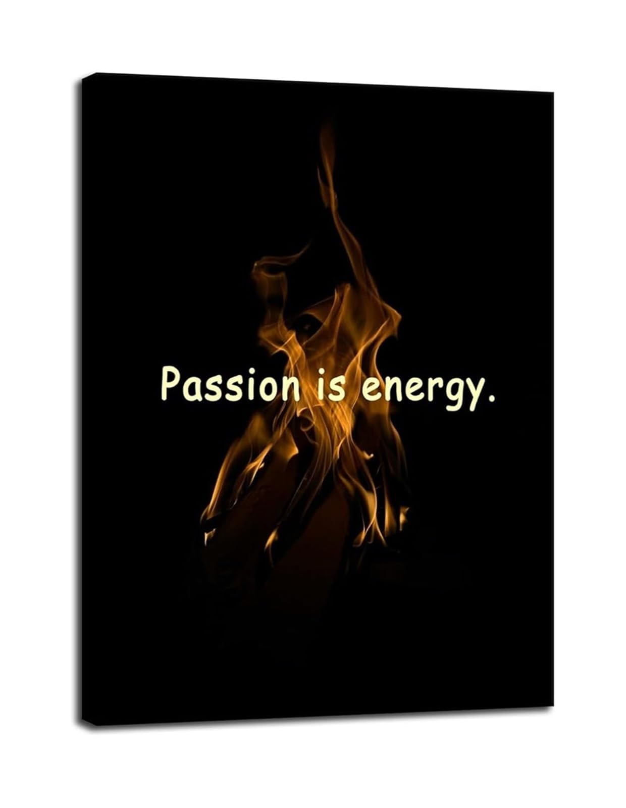 DQFOCPHHAA Motivational Passion Quote - Passion Is The Inspirational Wall-Art for Workplace(Unframed,16x24inch(40x60cm))