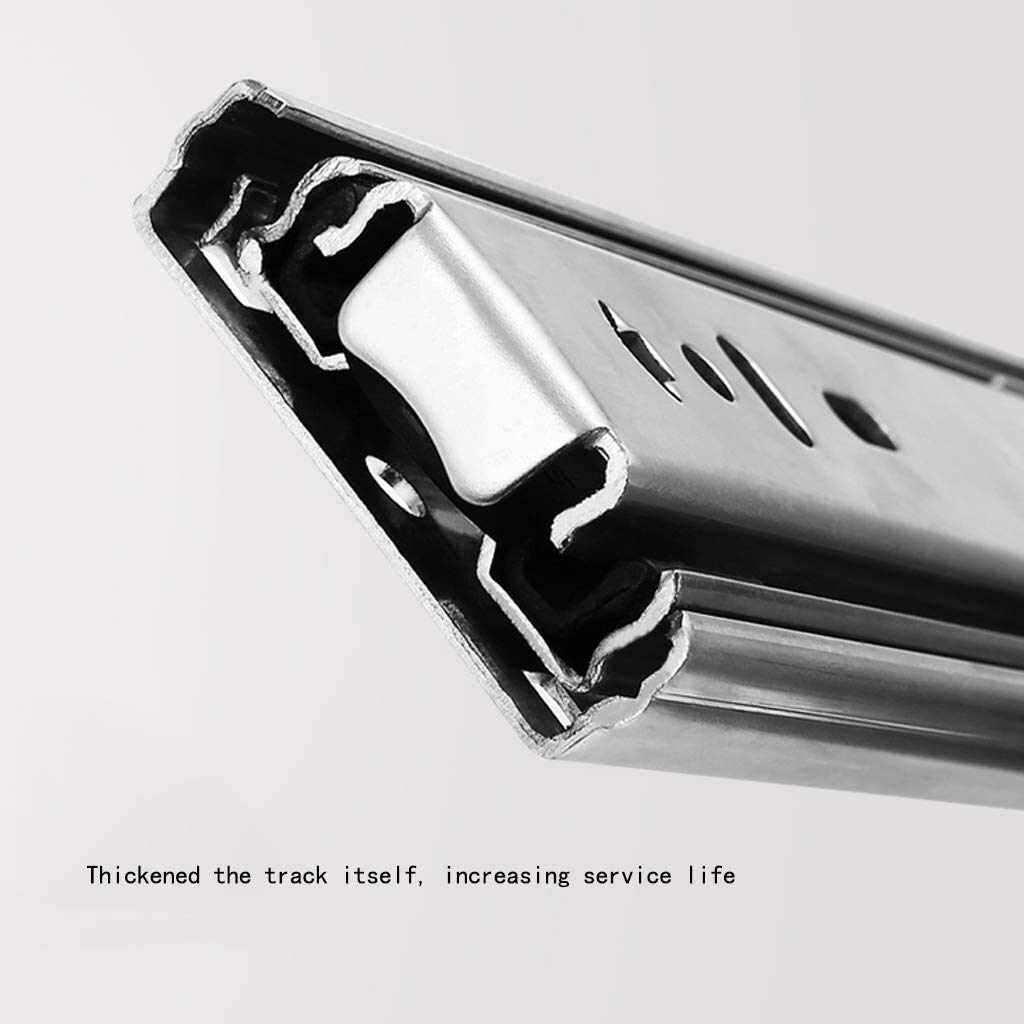 PERTID 1 Paire De Glissiere Pour Tiroir Charge Lourde, Roulement