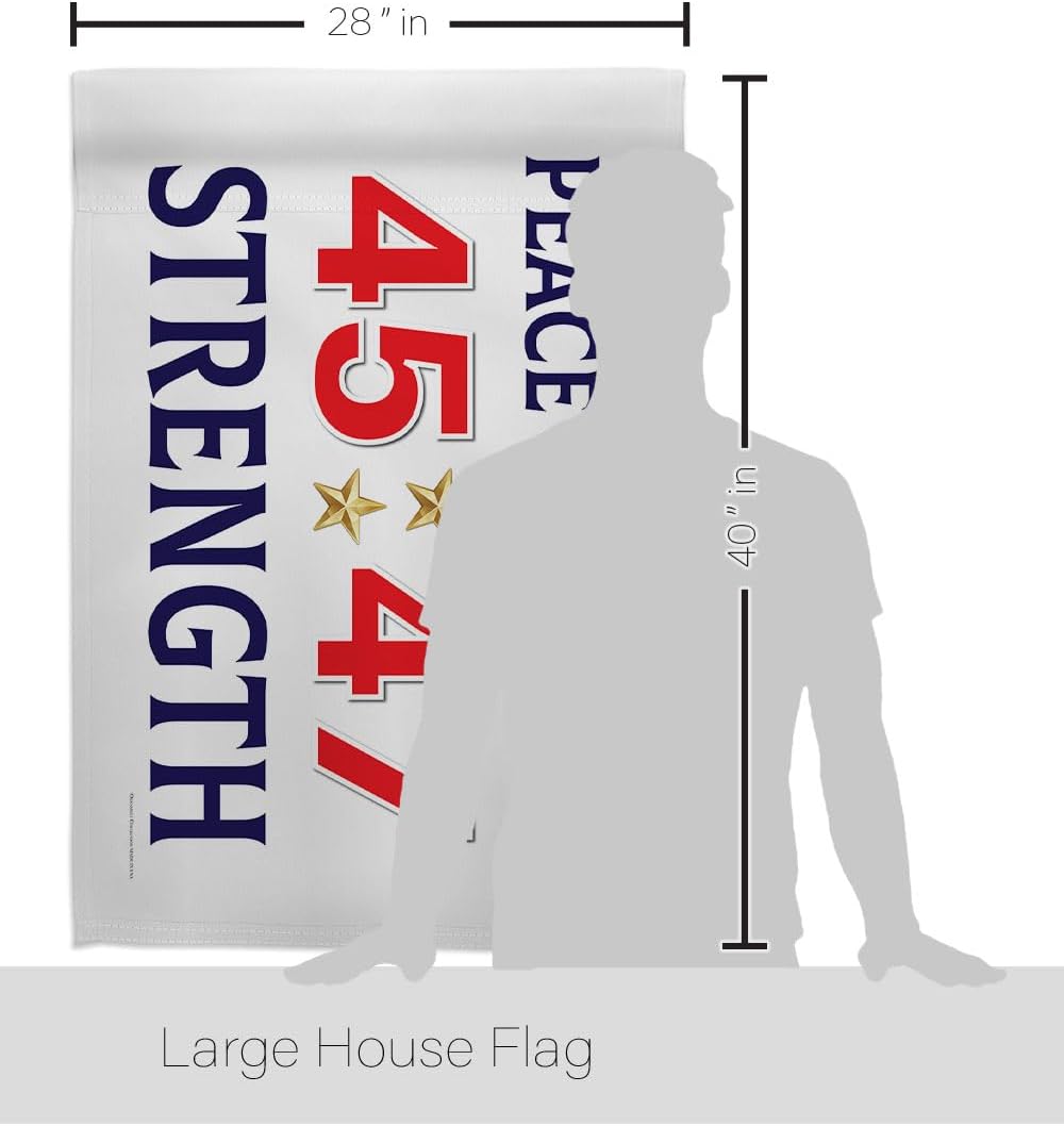 Trump Flag 45/47 Patio Decor Room Tapestry Door MAGA Wall Garden Poster Rally Shooting 2024 Yard Porch Sign Outdoor House Banner Patriotic Decorations Republican Gift Made in USA