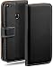Produktbild moex Klapphülle für Huawei P8 Lite 2017 Hülle klappbar, Handyhülle mit Kartenfach, 360 Grad Schutzhülle zum klappen, Flip Case Book Cover, Vegan Leder Handytasche, Schwarz