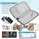 FINTIE Reisepass Tasche Familie Reiseorganizer, RFID-Blockier Wasserdicht Handytasche Reisepasshülle Ausweistasche Dokumente 6 Pässe für Damen und Herren, Grau
