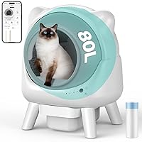 Cura X1 Lettiera Gatto Autopulente, 80+8L Lettiera Autopulente per Gatti
