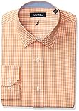Nautica Men's Gingham Spread Collar Dress Shirt
