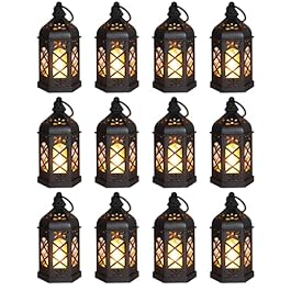 12-Pack Mini Lanterns,...