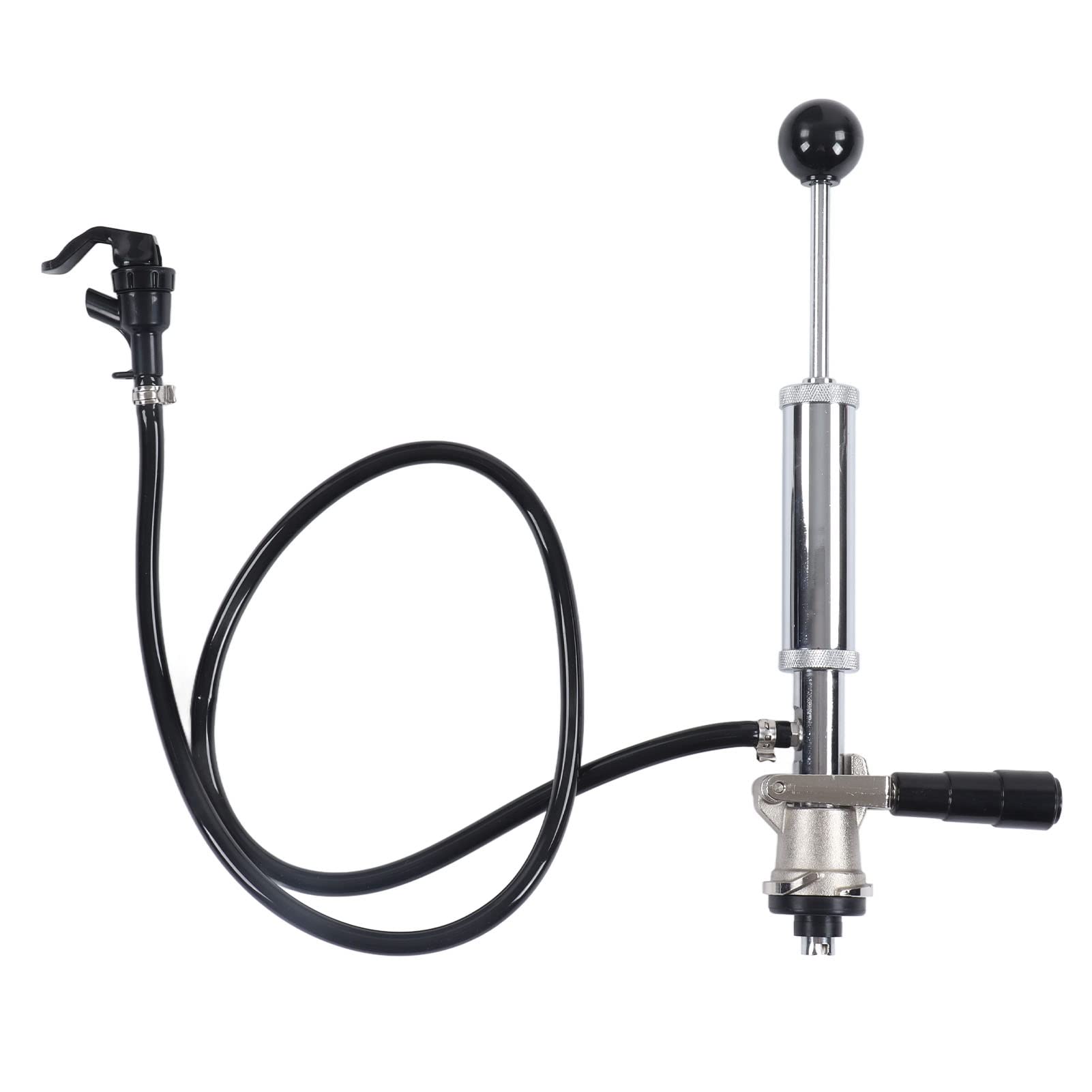 Bomba para barriles de cerveza de acero inoxidable a prueba de fugas, dispensador de grifo tipo S con manguera de 41,3 pulgadas para picnic, fiesta y boda, grifo manual resistente