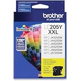 Brother Printer LC205Y Super High Yield Ink Cartridge, Yellow