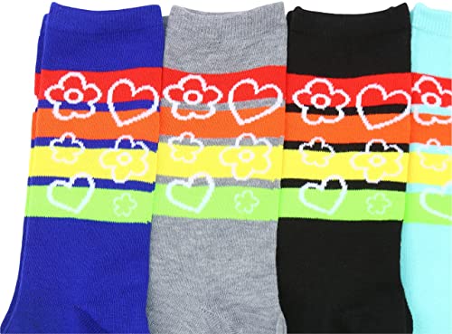 Image of ToBeInStyle Women's Pack of 6 or 12 Fashion Printed Crew Socks