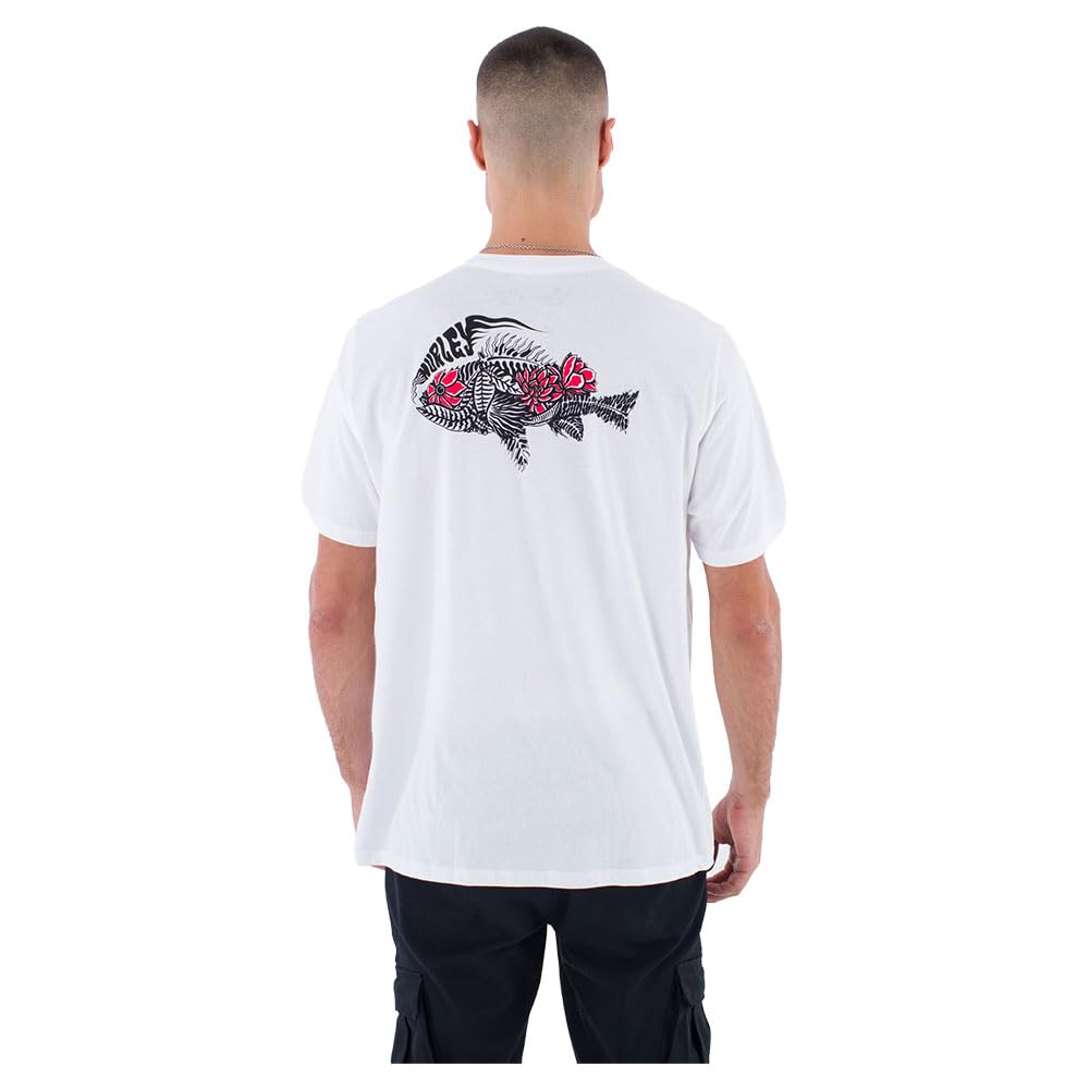 Hurley Evd Flower Fish Camiseta Hombre