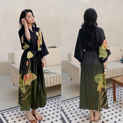Kimono de baño largo que soluciona la incomodidad al salir de ducha 7