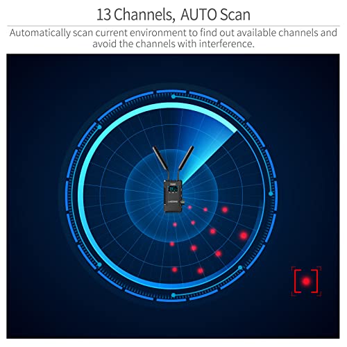 Image of W1000S Wireless Video Transmission System Dual HDMI SDI 1000FT Transmission Range 0.08S Low Lantency Real Time APP Monitoring
