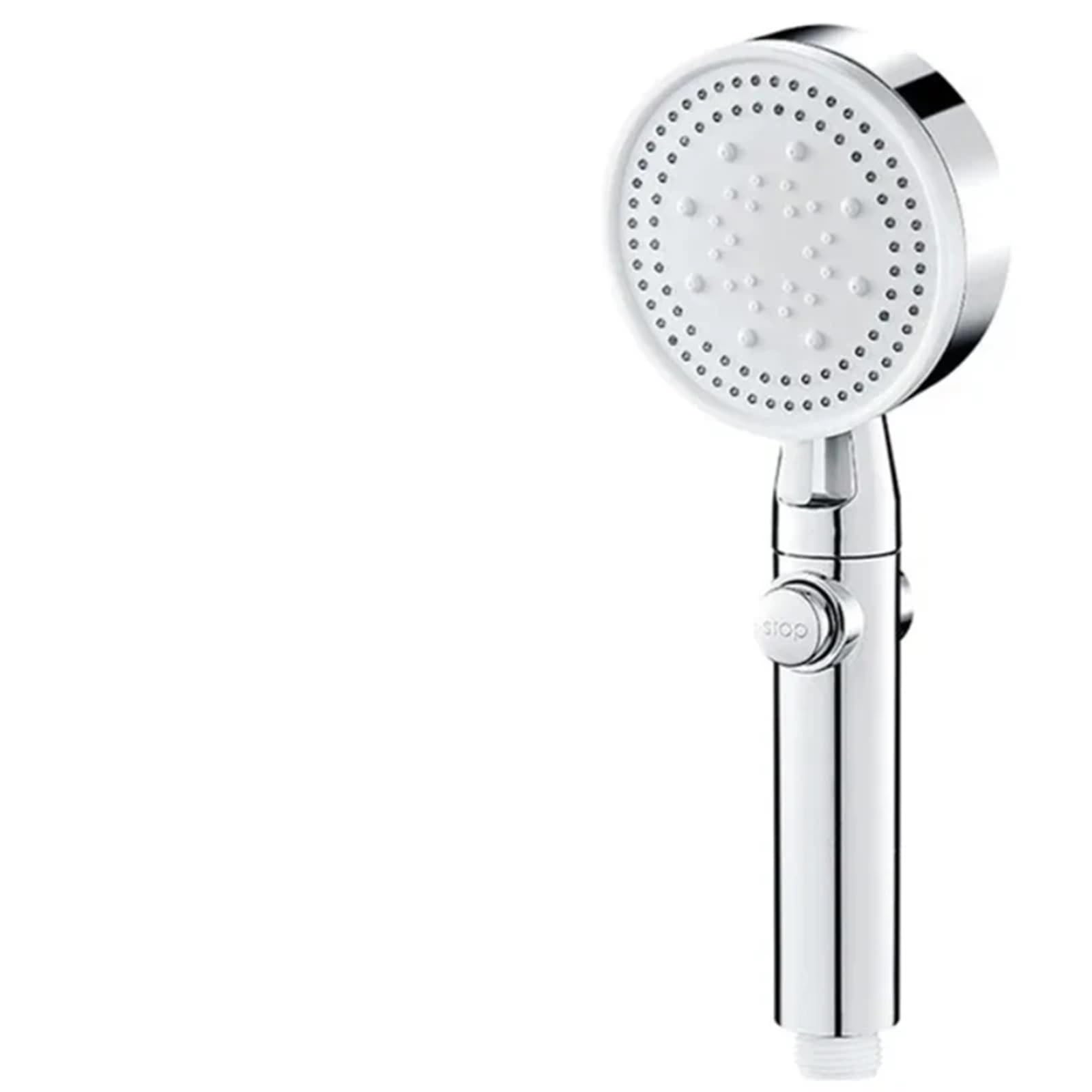 Shower Head High Pressure 5 Modes Adjustable Showerheads with Hose Water Saving One-Key Stop Spray Nozzle Bathroom Accessories Suitable for Showering(Silver and Hose)