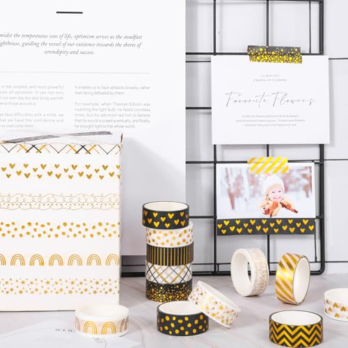 Ruban adhésif Washi repositionnable sans trace pour décorer scrapbooking et carnets - 5