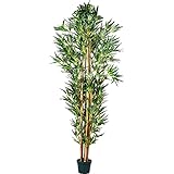 Der Kunstbaum kommt in einem schwarzen Untertopf mit Ø 20 x H 15 cm, dieser kann leicht in einen Ziertopf Ihrer Wahl gesetzt werden