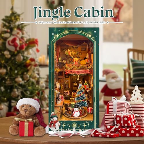 STRUCWOOD Jingle Cabin Christmas Book Nook Kit thumbnail 2