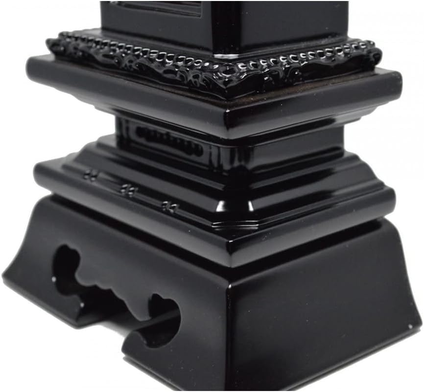 【先祖代々之霊位文字入れ込み】回出位牌 勝美回出位牌（黒檀・紫檀）3.5寸～6.0寸 繰出し位牌 (5.0寸, 黒檀（中板全て黒檀）