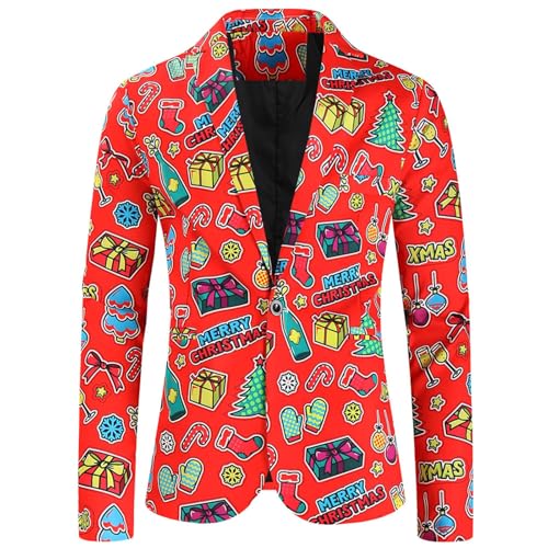 Christmas Plaid Blazer Women Mens Blazer Jacket Slim Fit Casual Black Western Cut Suit Jacket for Men Christmas Winter Casual Business Sports Tuxedo Jacket Women Tail Coat2