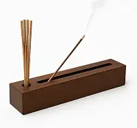 Porta Incenso - NATIVO artesanal 30x5x5cm Madeira Peroba resistente ideal para qualquer ambiente - incensário.