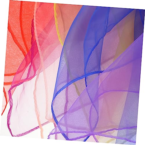 PACKOVE 6 Unidades lenço de seda para decoração de dança Lenços de dança Lenços de malabarismo lenço