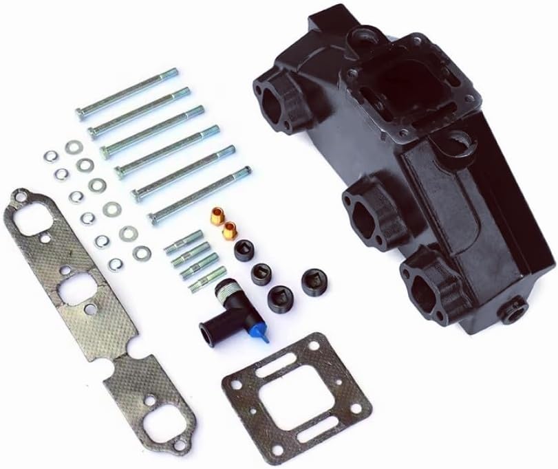 99746A17 99746A3 Cast Iron Exhaust Manifold Kit Fits for Mercruiser 4.3 V6 Engines 1983-2002 Replace parts