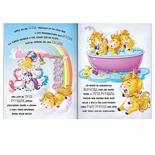 Sofia, A Unicórnio Dourada - História para Colorir