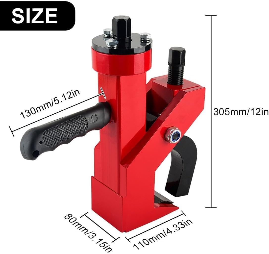 Herramienta resistente para quitar cuentas de neumáticos para automóviles, camiones, ATV y más. Construcción totalmente de acero para uso en garaje, ideal para neumáticos de 42 pulgadas y llaves de