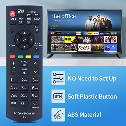 TCNOUMT N2QAYB000816 Remote Control Compatible for Panasonic Viera LCD TV TX-L19XM6E TX-L24XM6E TX-L32EM6B TX-L42B6E N2QAYB000815 TV Remote Control Alternative - Image 3