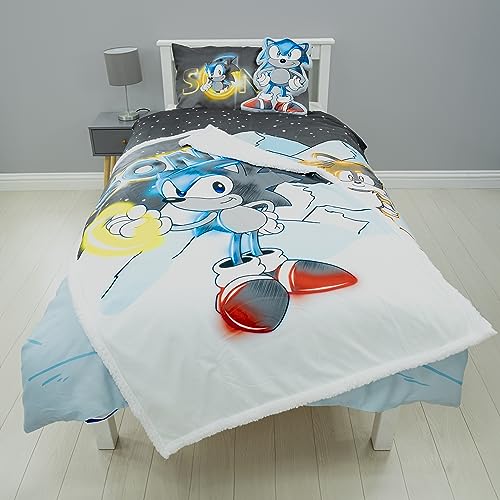 Sonic The Hedgehog Character World Official Single Duvet Cover Set, Snow Design, Multicolor - Image 4