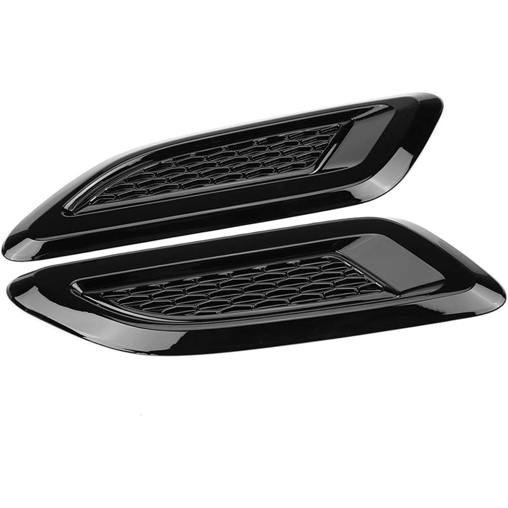 QIZUN 2 Pcs Car Bonnet Vent Cover Suitable for AUDI A5 B9 Sportback(F5A)(2016-2026), Hood Air Intake Scoop, Bonnet Louver Vent Cover, Front Bonnet Vent cover,Black A