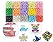 Produktbild Hyde Kinder Bastelperlen Kinder Bastelset Starter Set für Kinder mit Kristallperlen (15 Farben 2200 Perlen)