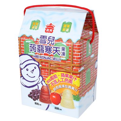 Taiwan I-Mei Agar Jelly Fruit Flavor 1244g X 1 Pack 義美雪兒大屋蒟蒻寒天果凍 1224g/盒