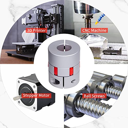 Giunto Albero Flessibile di Alluminio Accoppiatore OD 19mm x L 25mm CNC