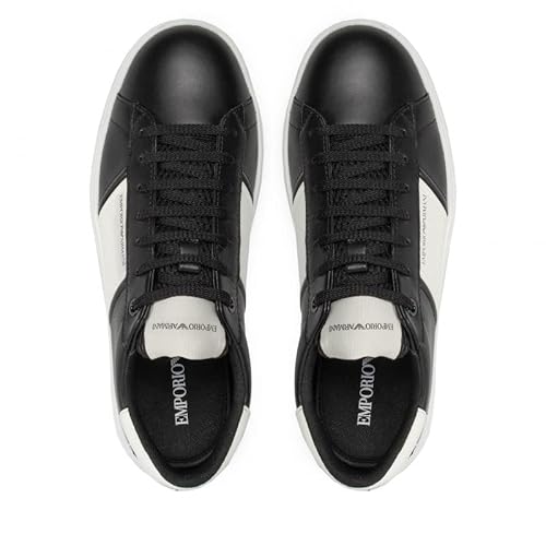 Emporio Armani Sneakers in Pelle Nera da Uomo