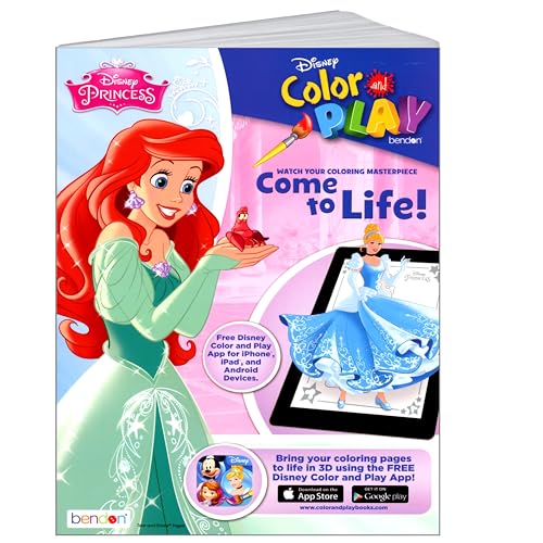 Image of Bendon Disney Princess Coloring Book Stickers Set with Disney Princess Stickers, Reward Sticker Set, and More