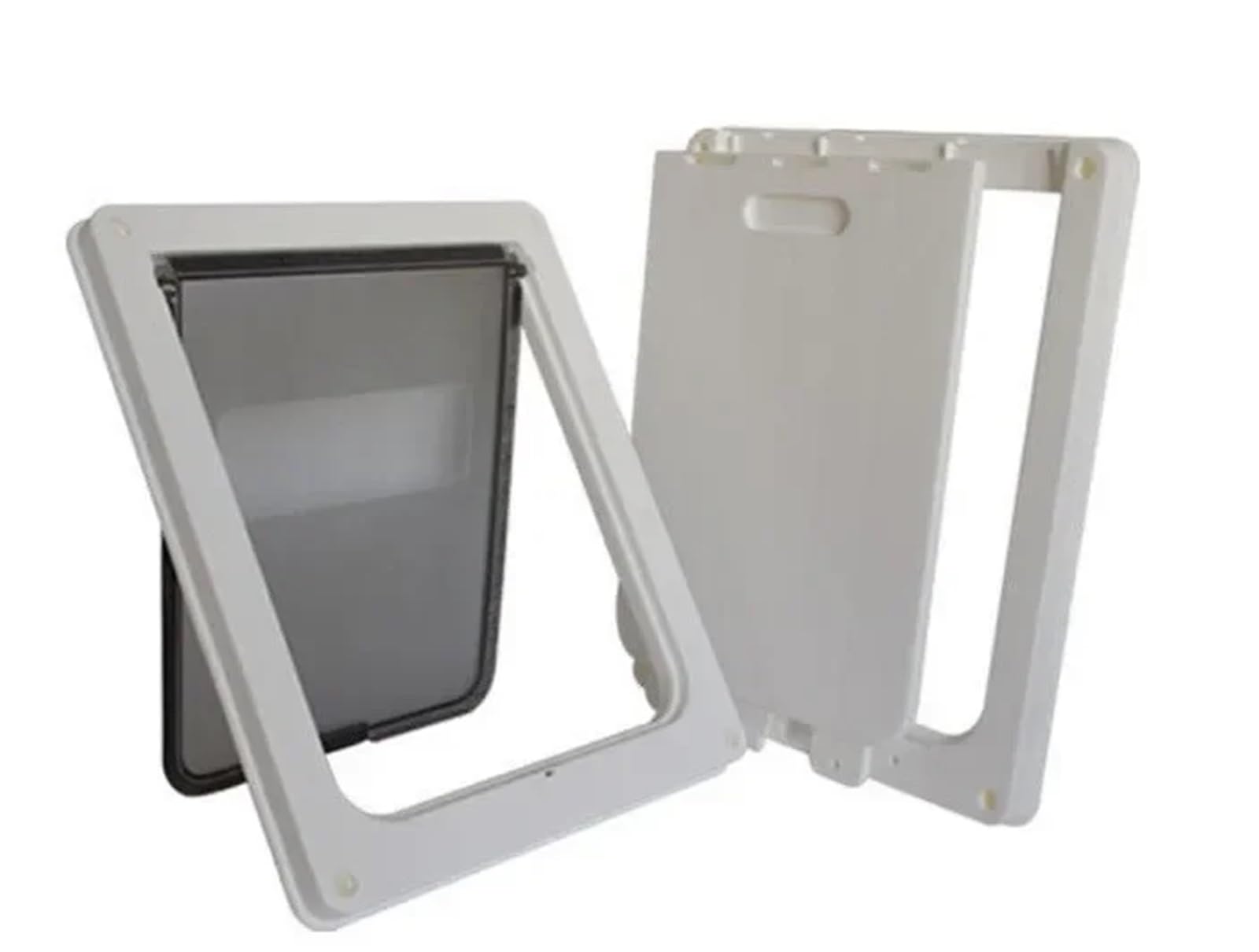 Haustiertür 1PC Katze und Hund Türstopper Eingangszaun Keine Klappe Türstopper Haustier Zwinger Loch Haus Haustierzubehör Große Tiertür (Weiss, S) (White S)