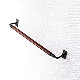 タオルハンガー 天然木製 アイアン タオル掛け アンティーク風 おしゃれ バス キッチン トイレ 洗面所 ウッドバーのタオルハンガー Ｃ [kan3353]