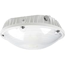 OSTEK 60W LED Canopy Light for Garage Ceiling Lighting 8400Lm140lm/w 180-250w HPS/MH Equiv 5000K Outdoor Garage Light Fixture 100-277VAC IP65 for Gas Station,