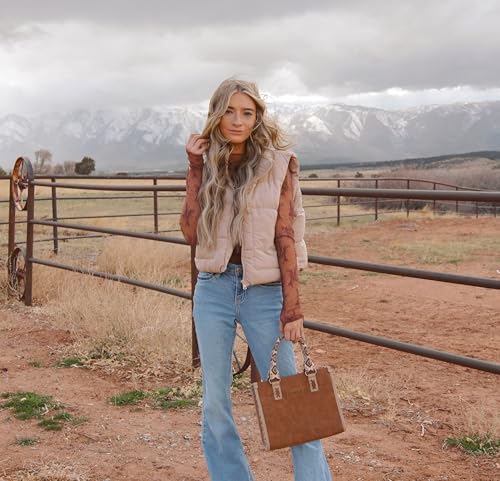 Bolso Tote estilo Western Retro para mujer miniatura 2