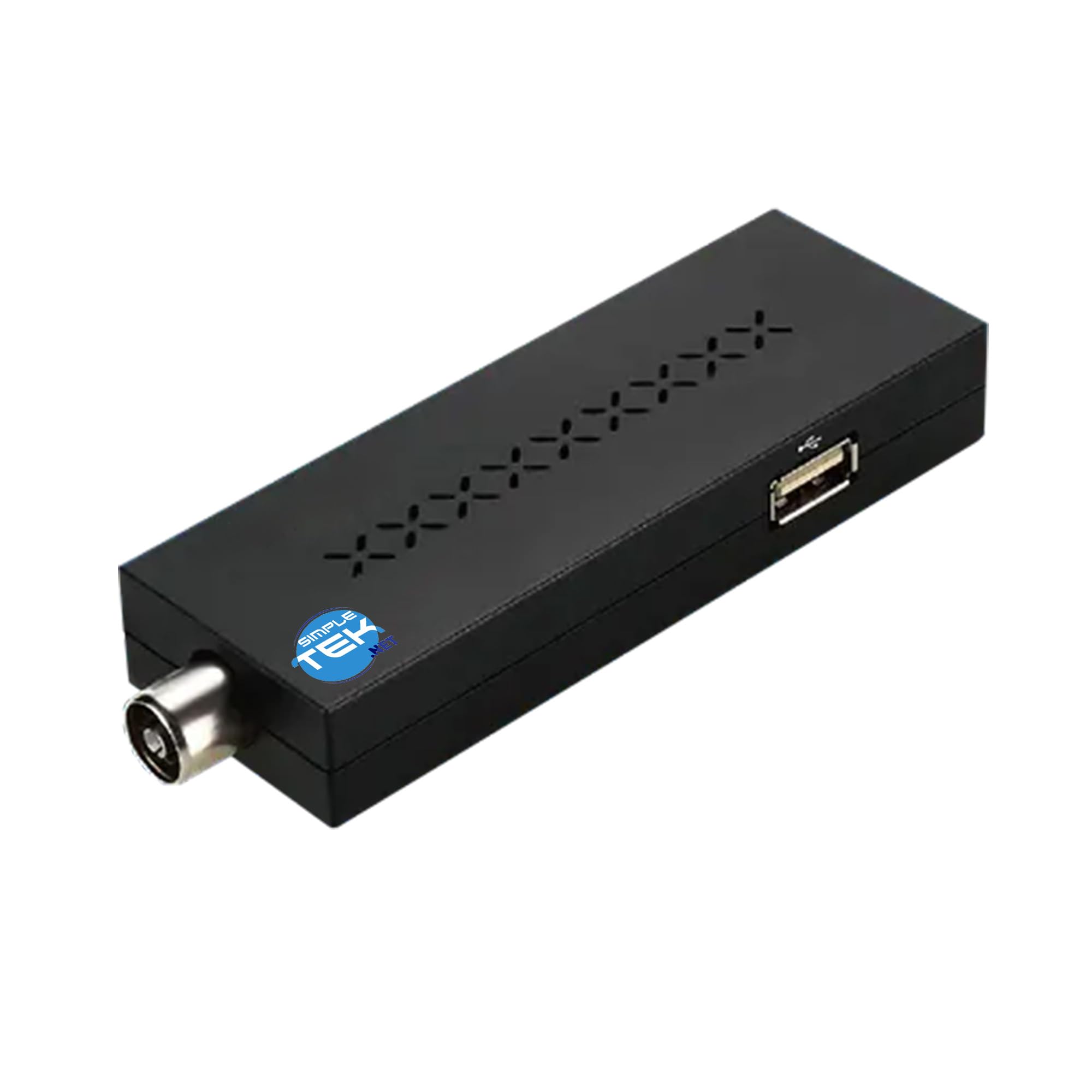 SIMPLETEK - Decoder Digitale Terrestre DVB‑T2 HD con uscita HDTV, telecomando universale, cavo di alimentazione USB, cavo HDMI