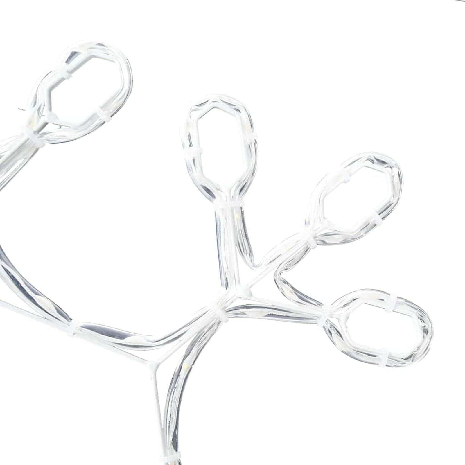 Gecheer Stella di Natale con Luci LED, Decorazione Illuminata per Casa 45x38 cm PVC, Stella Natalizia per Interni ed Esterni, Atmosfera Accogliente