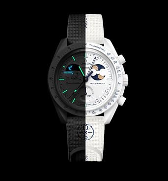 Swatch MoonSwatch Omega X Mission to Earthphase Moonshine Gold Cold Moon December Wrist Watch