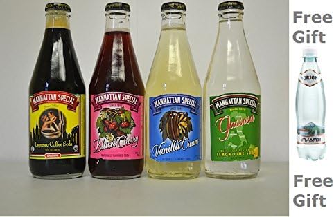 (pack of 8) Variety Pack Famous Manhattan Special Assorted Soda plus free bonus