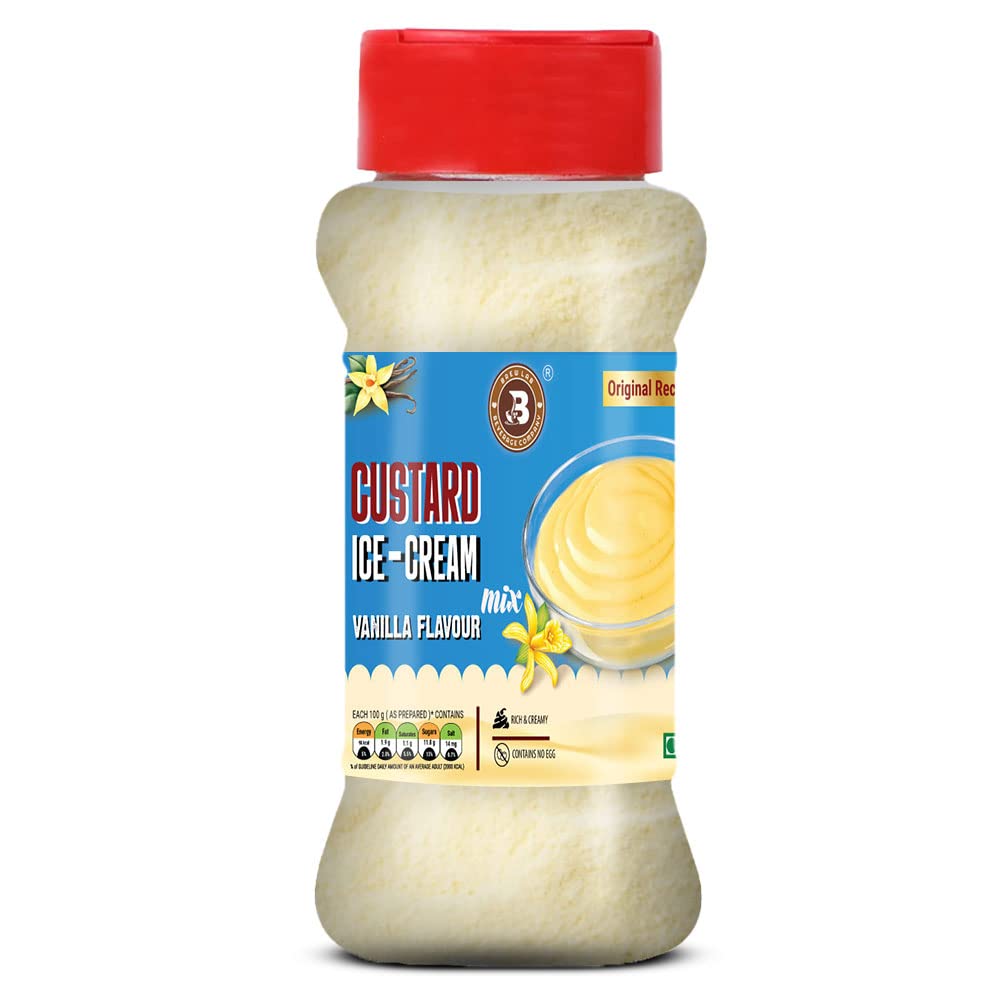 Brew Lab Custard Ice Cream Mix Vanilla | Tasty Vanilla Flavor | Quick To Prepare | 100 g-image-37