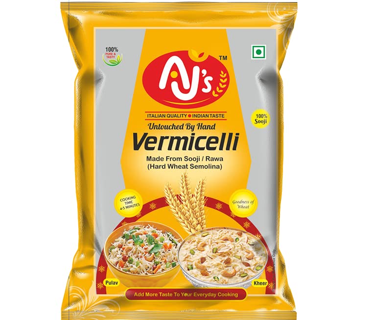 AJs Vermicelli 100gm (Pack of 10) 100% Sooji/Rawa Seviyan, Vermicelli (B08K95LL22) Amazon Price History, Amazon Price Tracker