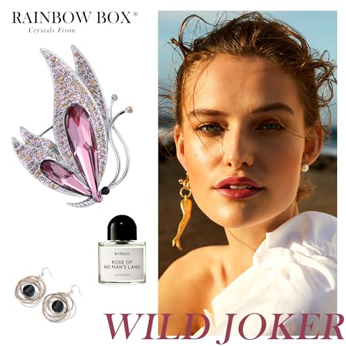 Image of Flower Brooch,Broches Jewelry with Austria Crystal Women's Brooches & Pins (butterfly)