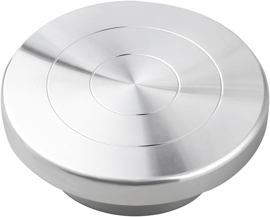 BENECREAT 7.8inch Pottery Turntable Wheel, Aluminium Ceramics Pottery Tool with Double Ball Bearing for Painting, Pottery, Ceramics Artists and Displaying Items