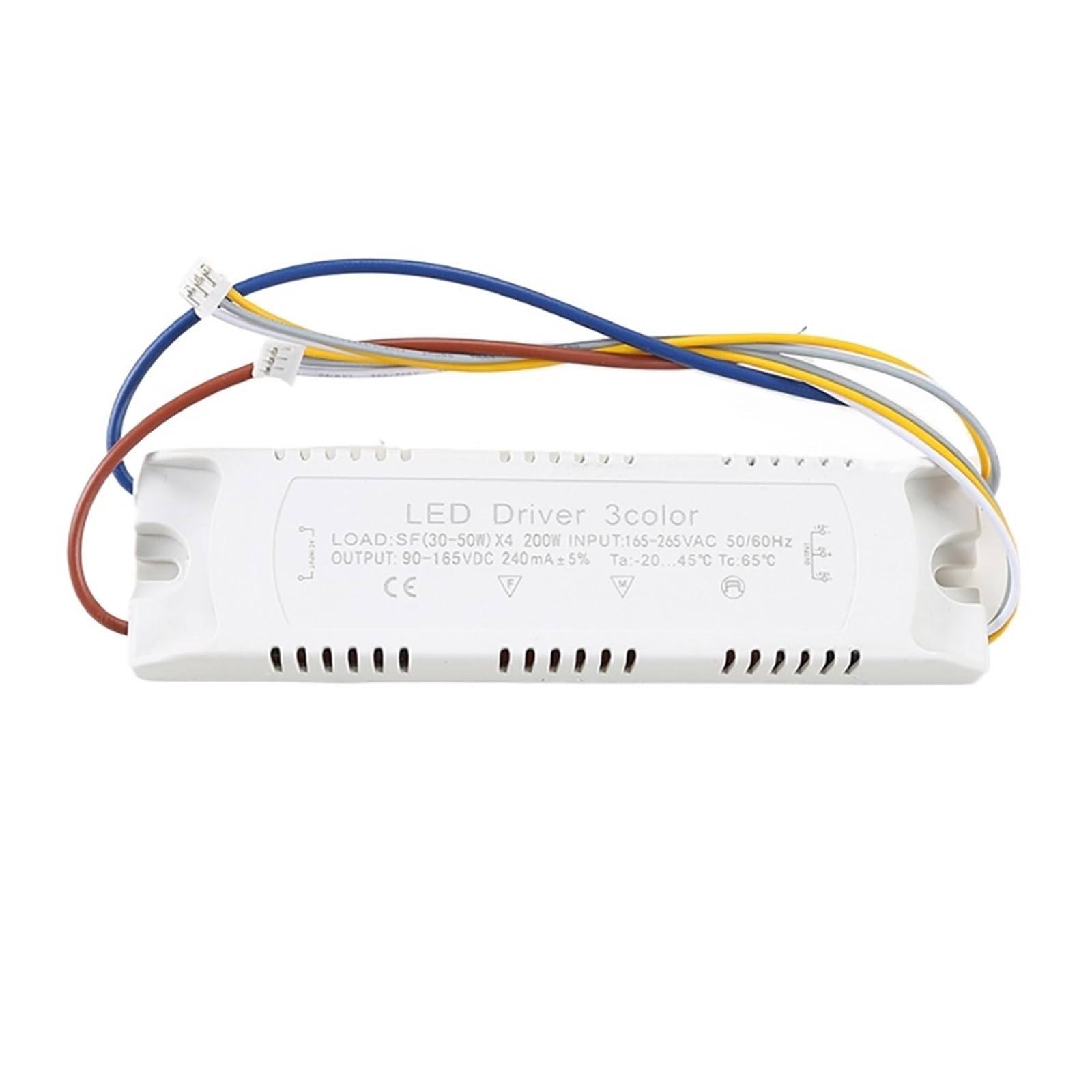 FCARUMIQP LED Driver Current 220mA 20-40W/40-60W Light Ceiling Power Supply 3 Color 3Pin Double Output Lighting AC175-265V-4((30-50W)-4)