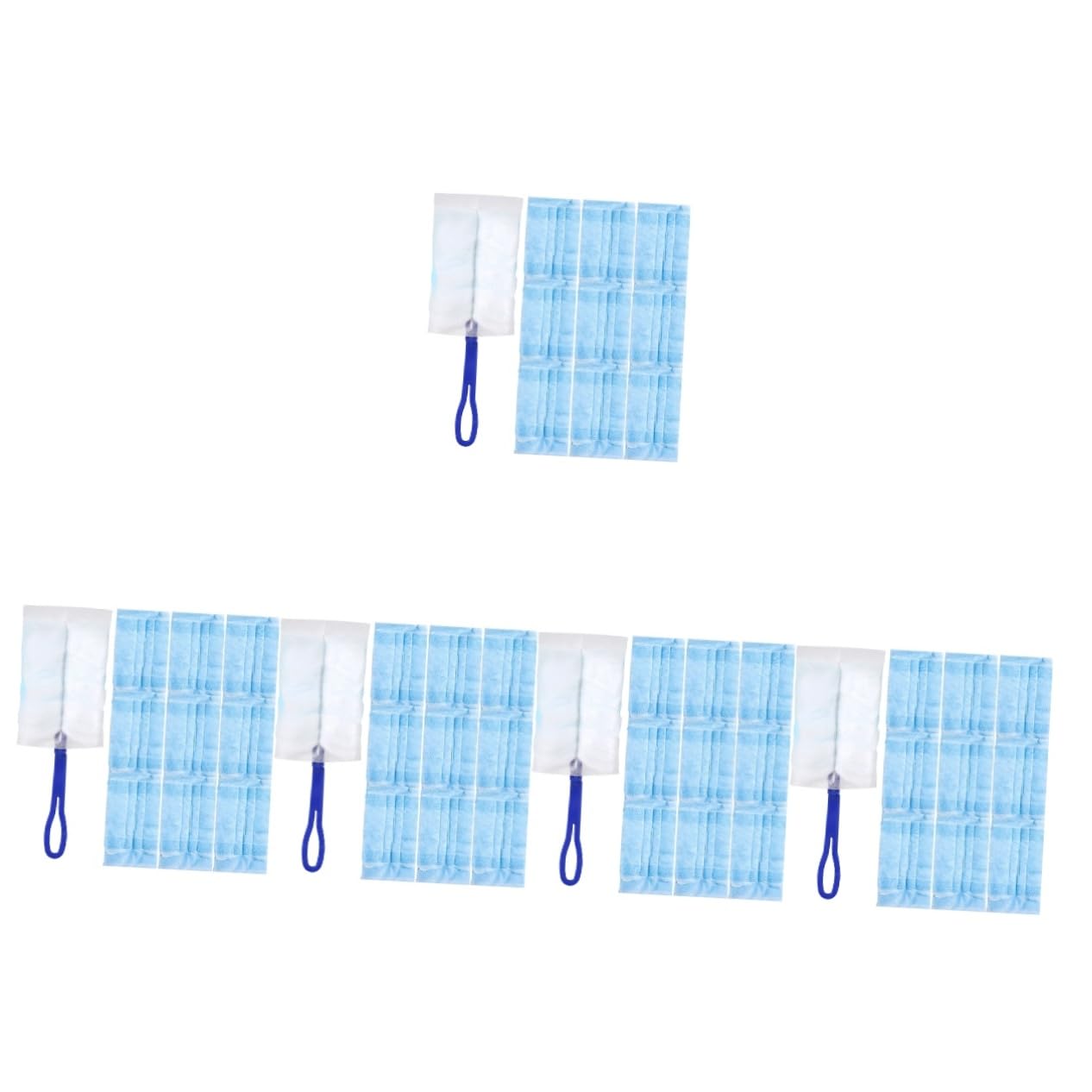 Amosfun 5sets Duster Elettrico Per Pulizia Con Manico e Panni Sostituibili Spolverino Per Casa Auto e Computer Con Adsorbimento Elettrostatico